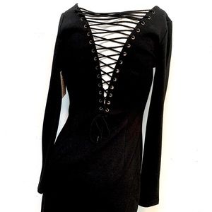 Bb Dakota Little Black Dress Back Detail